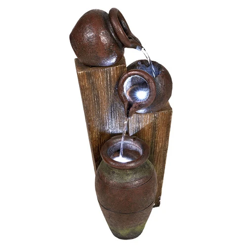 Aqua Creations Solar 3 Pots On Wood 3 Aqua Creations Solar 3 Pots On Wood