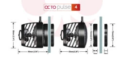 OCTO Pulse OP-4 Wave Pump -Fish Shop Pulse 4 dimensions 87090.1576154121