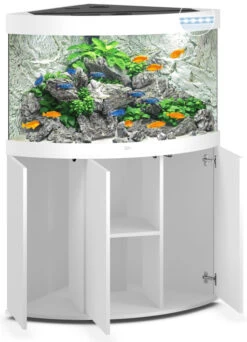 Juwel Trigon 190 LED Aquarium And Cabinet White -Fish Shop Trigon 190 white open 66208.1572099264