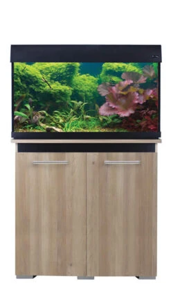 Aqua One AquaVogue 135 Litre Aquarium And Cabinet Nash Oak / Black