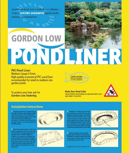 Gordon Low PVC Pond Liner 6 X 7m 5 Gordon Low PVC Pond Liner 6 X 7m - Image 3