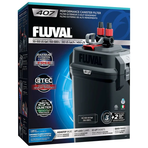 Fluval 407 Performance External Aquarium Canister Filter 3 Fluval 407 Performance External Aquarium Canister Filter