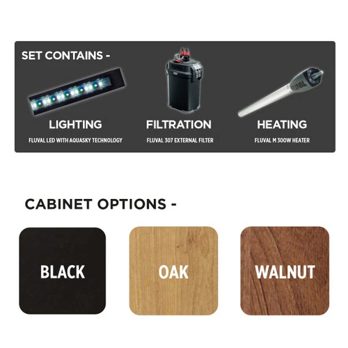 Fluval Roma 240 Black Aquarium & Cabinet 5 Fluval Roma 240 Black Aquarium & Cabinet - Image 3