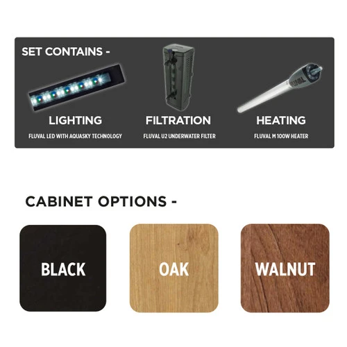 Fluval Roma 90 Black Aquarium & Cabinet 5 Fluval Roma 90 Black Aquarium & Cabinet - Image 3