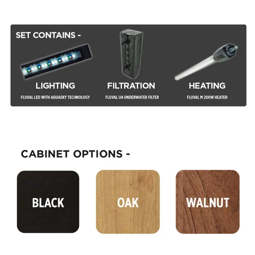 Fluval Roma 200 Walnut Aquarium & Cabinet 5 Fluval Roma 200 Walnut Aquarium & Cabinet - Image 3