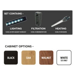 Fluval Roma 125 White Aquarium & Cabinet -Fish Shop fluval aquarium white roma 125 46493.1695211460