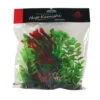 Hugo Kamishi Artificial Red / Green Plant Mix - Pack Of 5 -Fish Shop hugo kamishi RedGreen plastic mix 20cm 90856.1606837109
