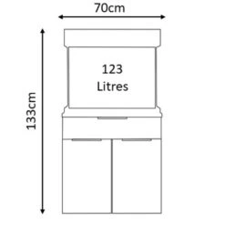 Aqua One Oak Style Urban 110 Aquarium & Cabinet -Fish Shop oakstyle 110 dimensions 16133.1613304541
