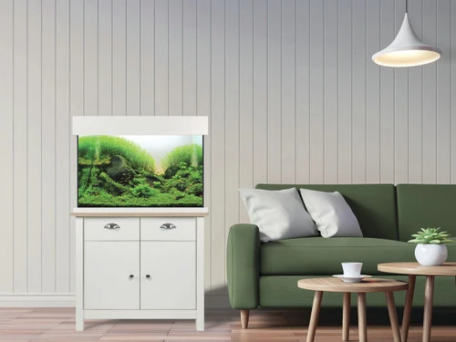 Aqua One Oakstyle Aquarium & Cabinet 145 Litres Soft White 3 Aqua One Oakstyle Aquarium & Cabinet 145 Litres Soft White - Image 2