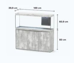 Aquatlantis Splendid 150 White With Cabinet -Fish Shop splendid 150 aquarium dimensions 52671.1638709552